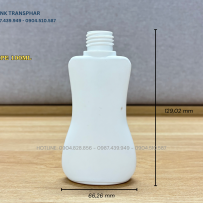 CHAI NHỰA HDPE 100ML UỐN LƯỢN